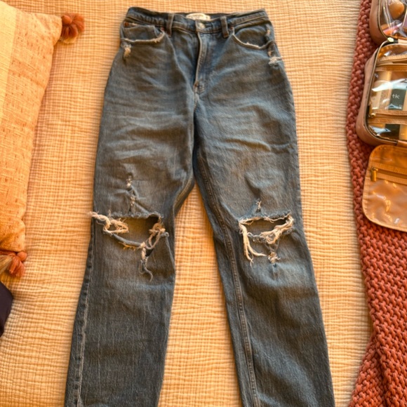 Abercrombie 90’s straight high rise curve love jeans - Picture 1 of 2